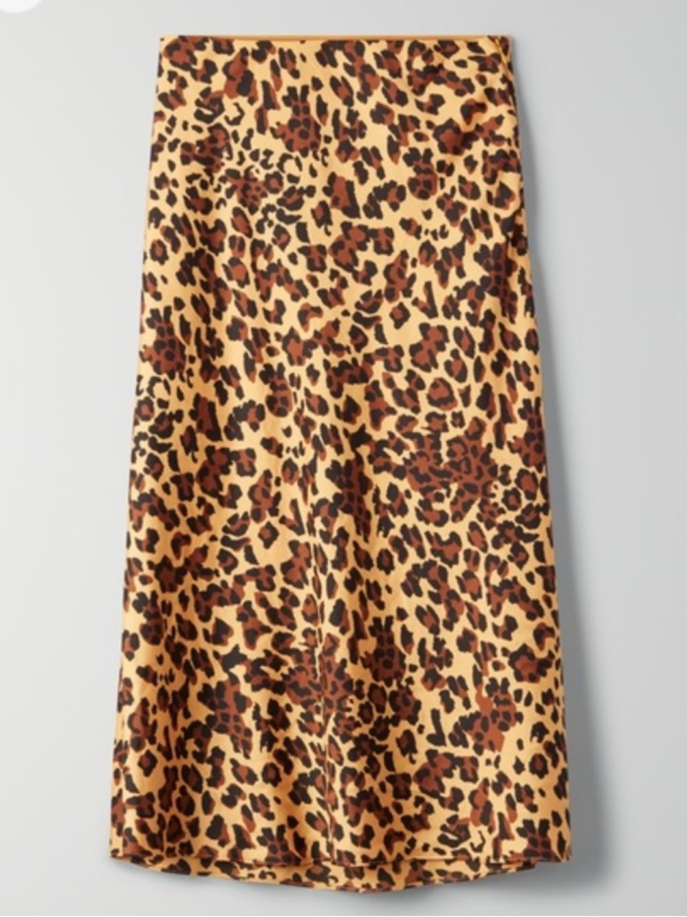 ARITZIA Babaton Women’s Leopard-Print Midi Slip Skirt in Tan and Brown Size 0